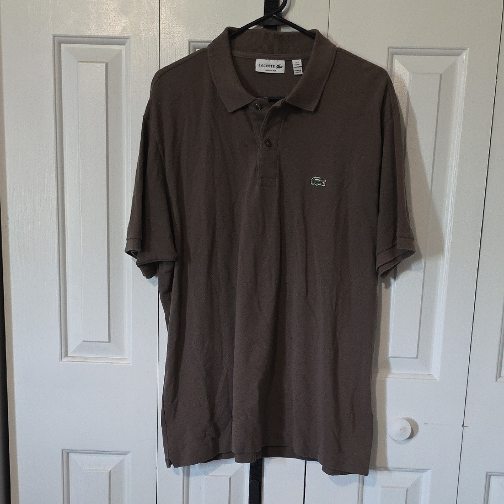 Lacoste Men's Polo Shirt in Deep Brown